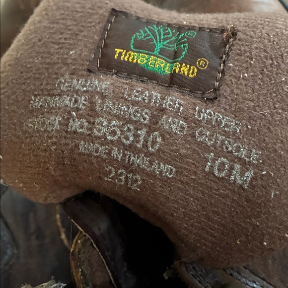 Timberland Boots Women 10M Brown Leather  Lace Up Boots s5310 Rugged Casual 6” - Picture 7 of 12